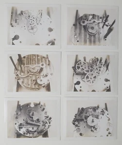 6 Vintage 1955 Photos of New Haven Clock Motor Parts Assembly Silvering 4.25x3.3 - Picture 1 of 13