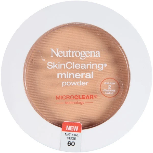 Neutrogena SkinClearing Mineral Powder, 0.38 oz, Natural Beige