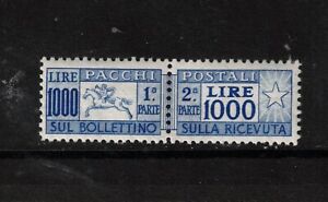 Italy #Q76 (Sassonne Parcel Post #81/1) Very Fine Never Hinged Rare Key Value