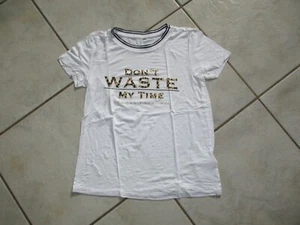 Super T-Shirt COLOURS OF THE WORLD Gr.(164/170) weiß Leo Print - Bild 1 von 2