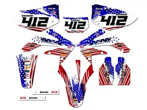 2004-2018 CRF 250 X MERICA Usa Senge Graphics Kit Compatible with Honda - Picture 1 of 10