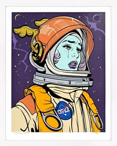 D*Face "Space Cadet" 2025 | Hand Signed Screen Print | 33x27" Framed | GallArt - Picture 1 of 3