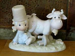 Vintage Precious Moments Figurine I Get A Kick Out Of You E-2827 1983 Cow w Box - Picture 1 of 7