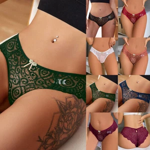 sexy Damen-Unterwäsche, Schwacher Anstieg Mikro Tanga, Spitzen-G-String-Höschen - Bild 1 von 34