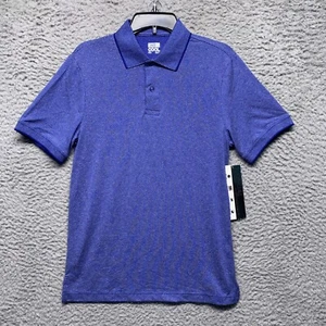 32 Degrees Cool Shirt Mens Blue Dot Polo Short Sleeve Golf Outdoor - Picture 1 of 7