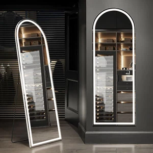 Two sizes of full-length standing mirror with LED lights Illuminate floor mirror - Picture 1 of 10