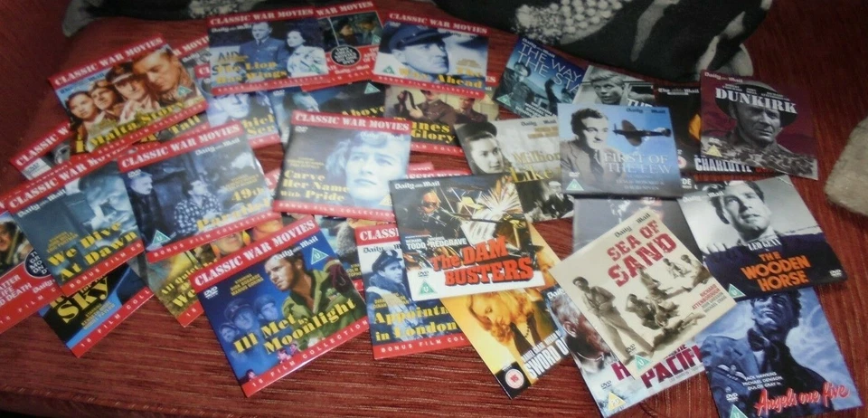 CHOOSE FROM: 37 CLASSIC WWII DVDS - FIRST OF THE VIEW, DAMBUSTERS, ETC. - Image 1 of 1