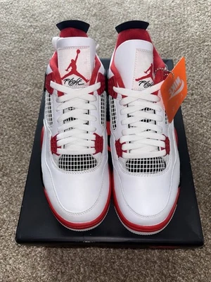 Nike Air Jordan 4 Retro OG Mid Fire Red 2020 DC7770-160 totalmente nuevas talla 9,5 Foto 1 de 4