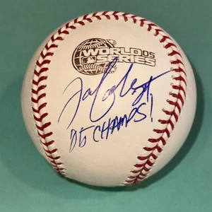 Baseball Beckett Joe Crede (White Sox) firmato ufficiale 2005 WORLD SERIES con INSC - Foto 1 di 4