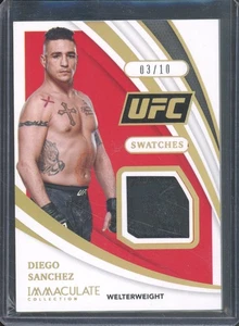 Parche dorado muestras Panini Immaculate UFC 2021 DIEGO SANCHEZ #S-DSH/10 SSP - Imagen 1 de 2