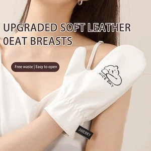 Weiches Leder Selbstbräunungshandschuh Handapplikator Make-up-Applikator - Picture 1 of 10