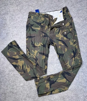 Женские повседневные брюки Polo Ralph Lauren с 30 камуфляжными хлопковыми карманами - Изображение 1 из 4