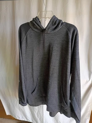 Pullover Tek Gear DryTek Gris Oscuro/Negro LS Forrado de Vellón Sudadera con Capucha Talla XXLarge Usado en Excelente Condición Foto 1 de 4