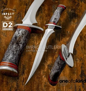 Model # 4737 Custom D2 Steel Recurve Dagger Knife by Impact Cutlery - Picture 1 of 14