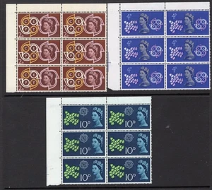 1961 2d-10d CEPT BLOQUES DE SEIS sin montar como nuevos. SG 626-8 - Imagen 1 de 1