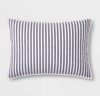 Chambray Striped Kids' Sham - Pillowfort