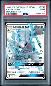 Golisopod GX SV48/SV94 Hidden Fates: Shiny Vault Holo PSA 9 - Imagen 1 de 2