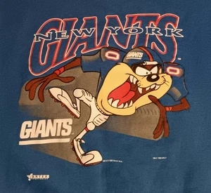 Vintage New York Giants Taz Devil Sweatshirt 50/50 NFL Football Looney Tunes - Bild 1 von 6