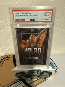 2023 Topps Now VW5 Victor Wembanyama PSA 10 RC Rookie Spurs - Bild 1 von 5