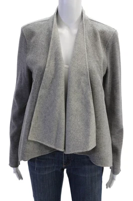 Chaqueta Halston Heritage Mujer Gris Mezcla Lana Manga Larga Talla M Foto 1 de 4