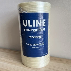18 ROLLS Uline Economy Strapping Filament Tape 1/2" X 60 Yards Sealed S-5734 - Picture 1 of 8