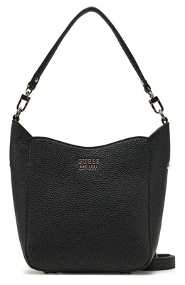 Guess Brenton With Metal Logo Detail Bucket Womens Bag In Black - Image 1 of 4