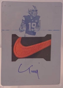 Cedric Tillman 2024 National Treasures 1/1 Cyan Printing Plate Nike Swoosh Auto - Bild 1 von 6