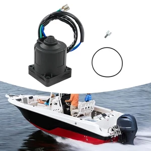 Black Tilt Trim Motor Replacement for Yamaha 2-stroke 150-300 Outboard Motor NEW - Picture 1 of 17