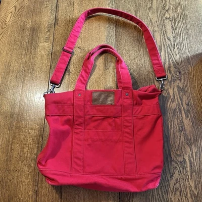 Bolso Bandolera De Colección Años 90 Y2K Abercrombie & Fitch Lona Rojo Preppy Retro Foto 1 de 4
