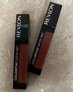 Revlon Liquid Lip Color Colorstay Satin Ink 032 Lady Topaz 0.17 fl oz Lot of 2 - Picture 1 of 4