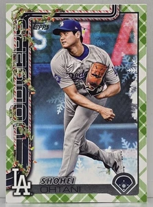 2025 Topps Holiday Shohei Ohtani Green Plaid Advent Calendar Dodgers SP H1 - Picture 1 of 2