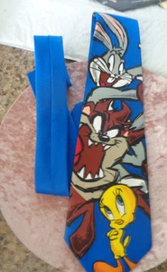 Men's - Looney Tunes - Bugs Bunny - Taz - Tweety - Neck Tie - Picture 1 of 1