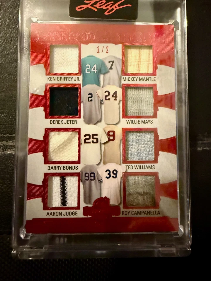 Hoja Espectacular Griffey Jr 2025 Manto Mays Williams Judge Jeter ++ Reliquia/2 Foto 1 de 1