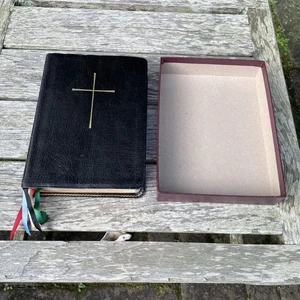 Prayer Book and Hymnal Black Leather 1986 Church Hymnal Corporation CHC Common - Picture 1 of 13
