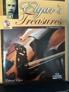 Elgar's Treasures (for Violin and Piano) -- Pos. 1 & 3 (w/ accompaniment CD) - Picture 1 of 1