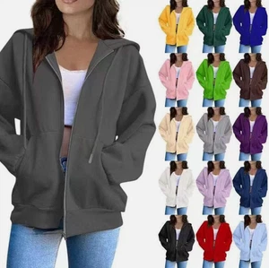 Damen Kapuzenpullover Sweatjacke Pullover Herren Hoodie Sweatshirt Coat Top - Bild 1 von 28