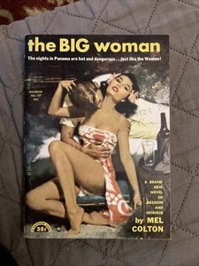 Sleaze gga digest Vintage Pb, The Big Woman by Colton, Rainbow 127, 1953, NVG+ - Imagen 1 de 6