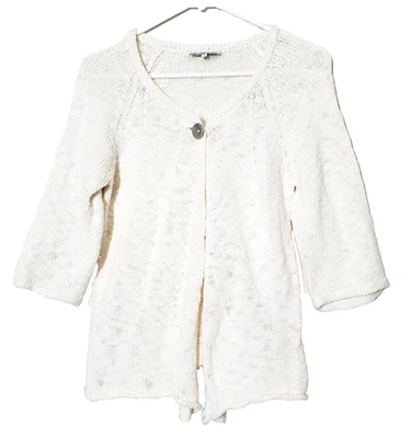 Suéter Pequeño Indígena Para Mujer ALGODÓN ORGÁNICO Cárdigan Ecológico Crema Foto 1 de 4