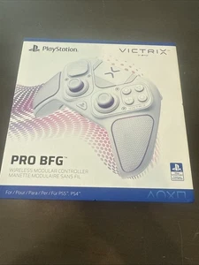 PDP Victrix Pro BFG Wireless Gaming Controller for PS5, PS4, PC, White - Picture 1 of 4