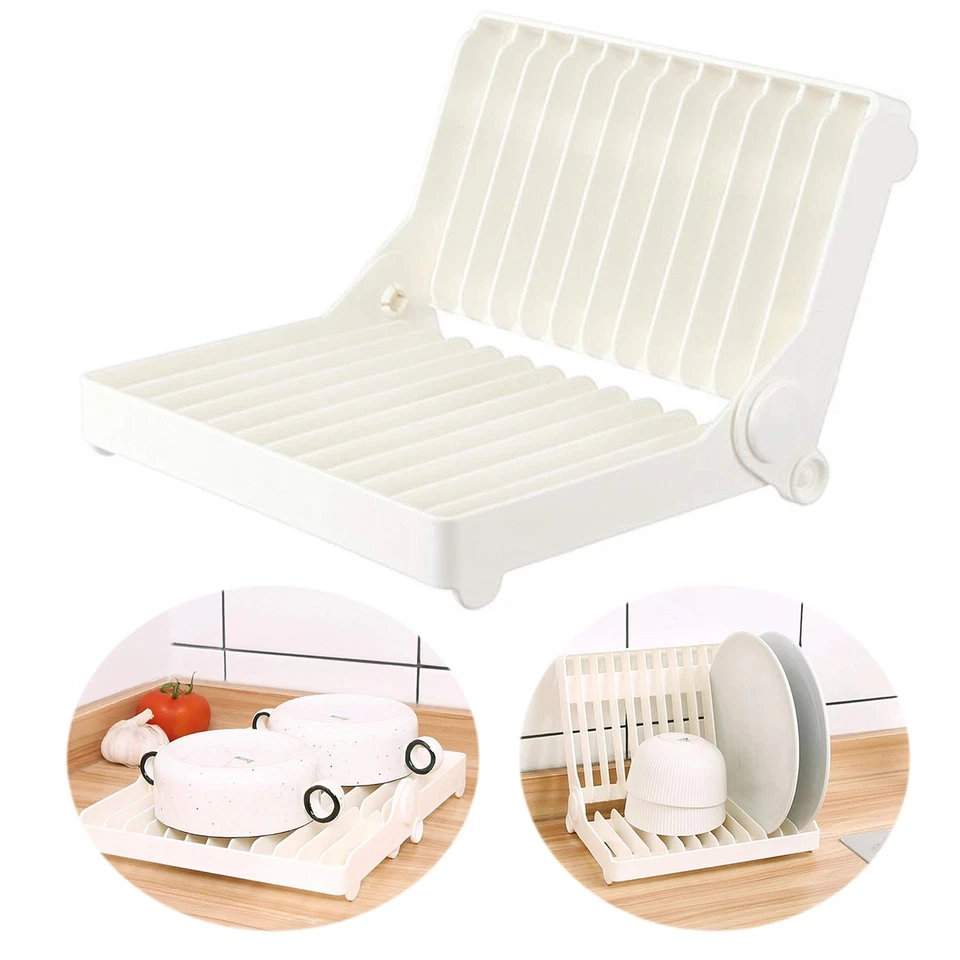 EIKS Foldable Drying Rack for Vegetable Fruit and Tableware Kitchen Sink Organi