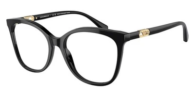 Anteojos Cuadrados Mujer Emporio Armani '0EA3231 '5017 52mm 'Negro Brillante - NUEVO Foto 1 de 4