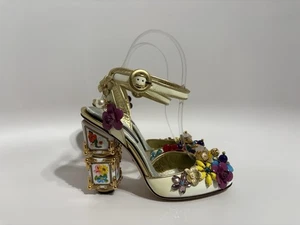 Vintage Dolce & Gabbana weiße Lackleder Fliesen Heels 35,5 - Bild 1 von 9