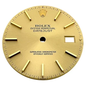 Genuine Rolex Oyster Perpetual Datejust 36mm Dial Champagne Gold 16013 - Picture 1 of 4