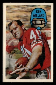 1970 Kellogg's Ken Willard #33 NM San Francisco 49ers - Bild 1 von 2