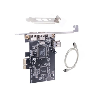PCI-e 1X to External IEEE 1394 4 Ports (3x6Pin + 1x4Pin ) Firewire Card Adapter - Image 1 of 4