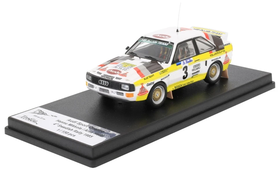 TROFEU, AUDI Sport Quattro n°3 4° al Rally di Svezia 1985 H.MIKKOLA / A.HERTZ... - Immagine 1 di 3