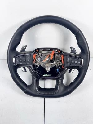 原始设备制造商道奇 Ram 1500 RHO 2025 加热黑色皮革方向盘 — 第 1/4 张图片