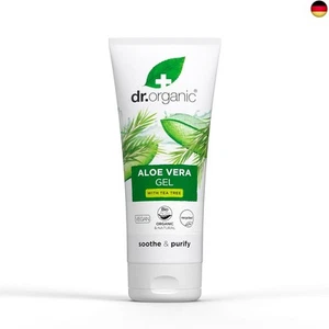 Dr Organic Aloe Vera Gel mit Teebaumöl, Reinigend, Für alle Hauttypen, N - Bild 1 von 6