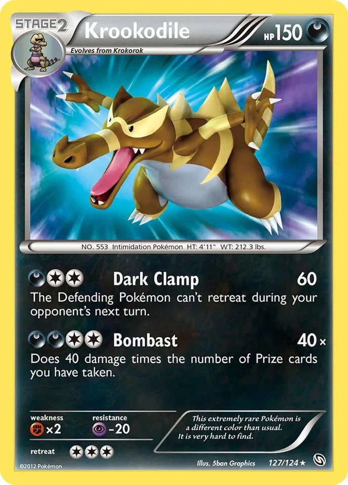 Krookodile [Dragons Exalted] 127/124 LP Holofoil - Image 1 of 1