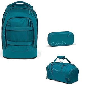 Schulrucksack Set Satch Pack Deep Petrol 3tlg. mit Sporttasche und Schlamperbox - Bild 1 von 2